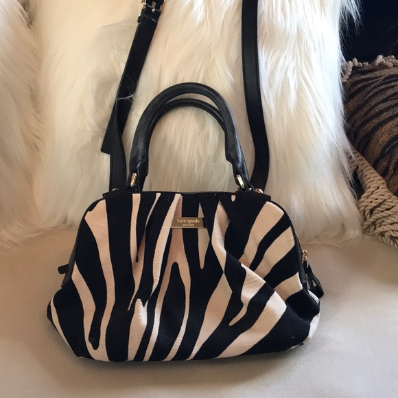Kate Spade Zebra Satchel Crossbody - Picture 1 of 10